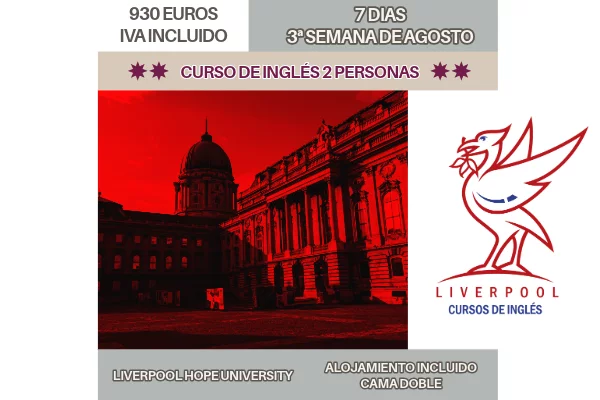 CURSO DE INGLÉS EN LIVERPOOL 3ª SEMANA AGOSTO PAREJA